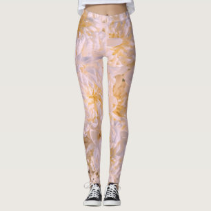 Legging floração de crisântemo