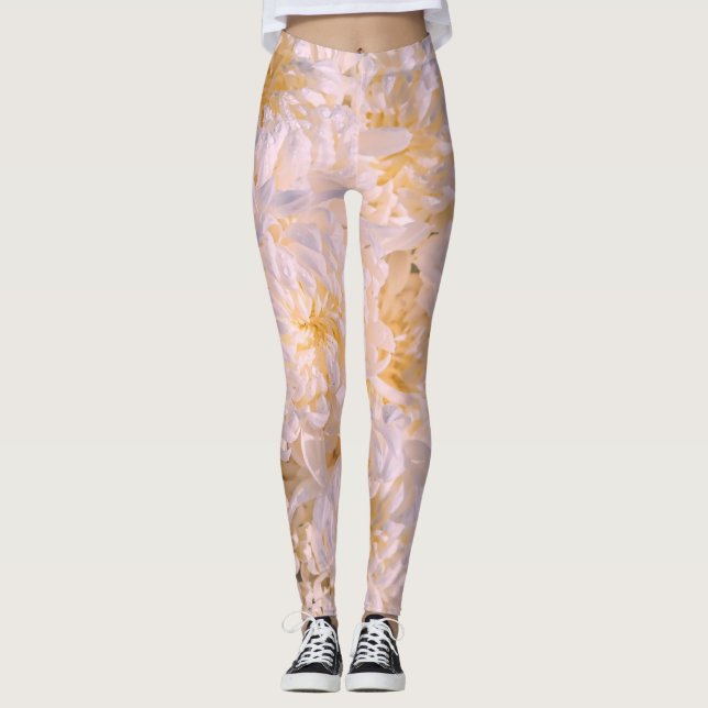 Legging floração de crisântemo (Frente)