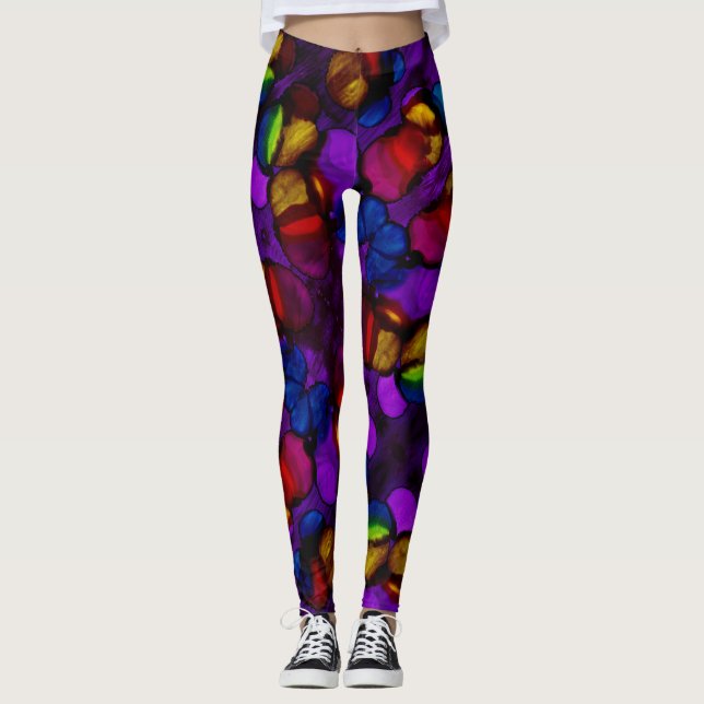 Legging Floração Elétrica (Frente)