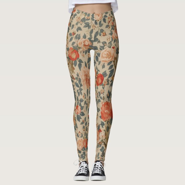 Legging floral calmo (Frente)