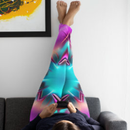 Legging Floral das "Luzes Brilhantes" das Mulheres