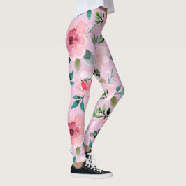 legging floral de peônia