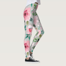 legging floral de peônia