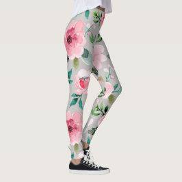 legging floral de peônia