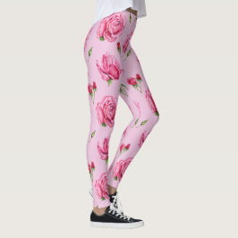 legging floral de peônia
