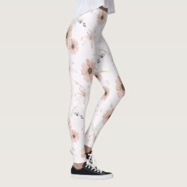 legging floral de peônia vintage