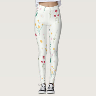 Legging Floral de Primavera de Flor