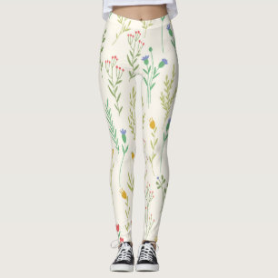 Legging Floral de Primavera de Flor