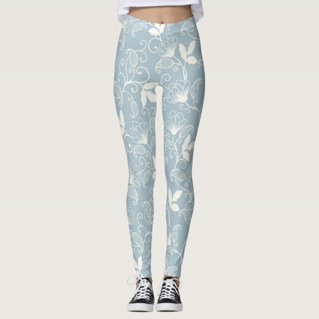 Legging Floral de Primavera de Flor (Frente)