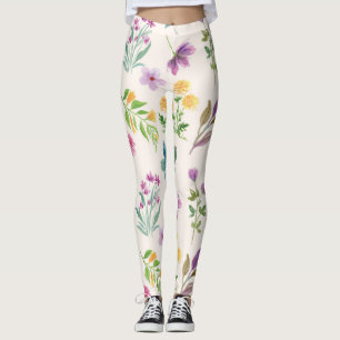 Legging Floral de Primavera de Flor