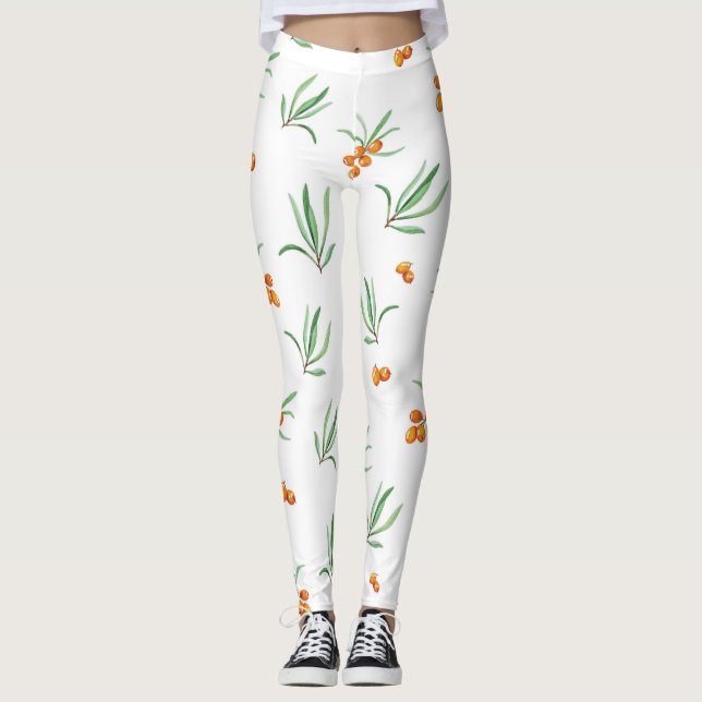 Legging Floral de Primavera de Flor (Frente)