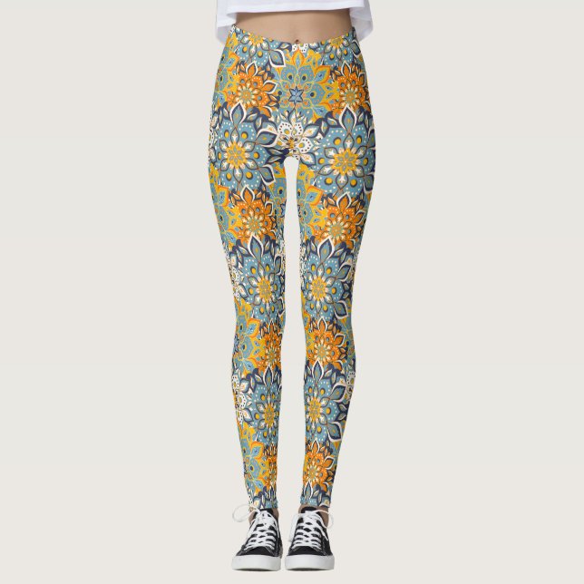 Legging Floral Decorativo/Mandala (Frente)