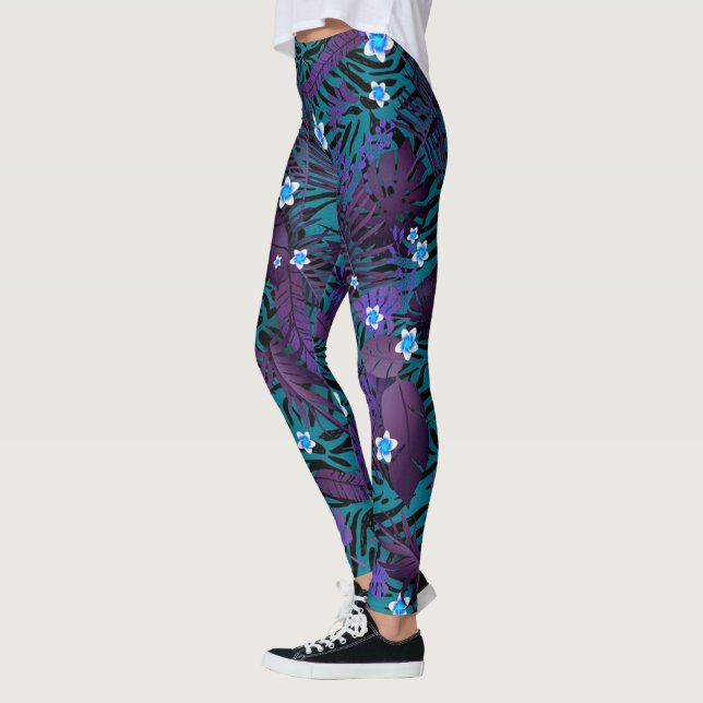 Legging Floral Elegante Moderno (Esquerda)