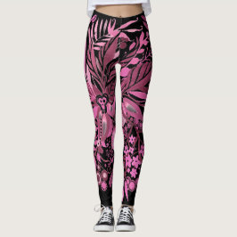 Legging Floral Fantasy Hot Pink