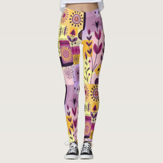 Legging Floral graffiti
