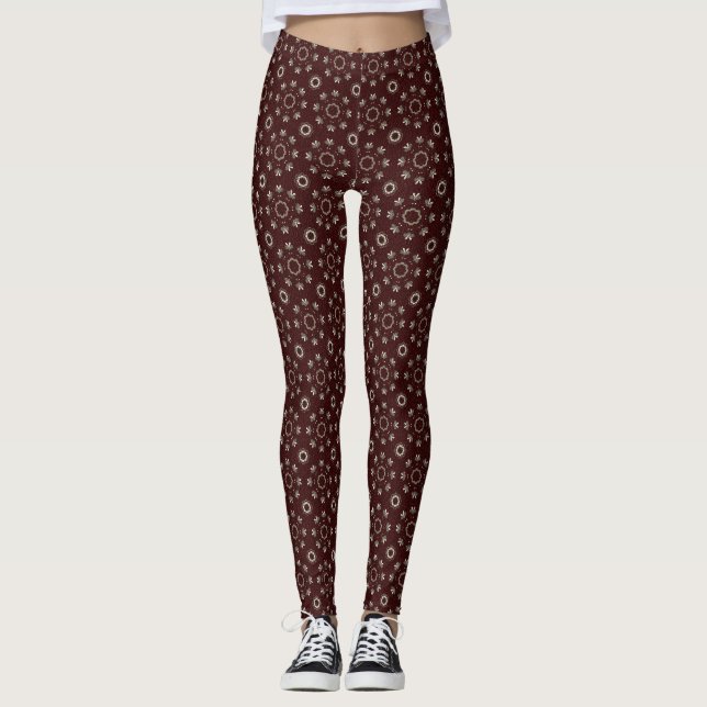 Legging Floral Kabul Coffee License (Frente)