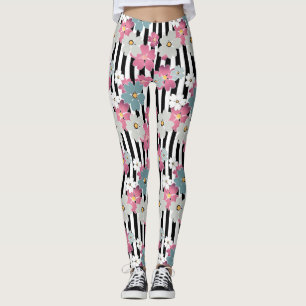 Legging Floral, listrado