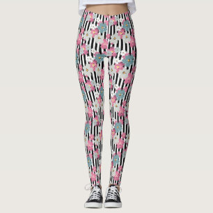 Legging Floral, listrado