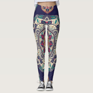 Legging Floral Mandala: Vintage Ornamental Sem Serras