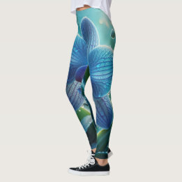 Legging Floral Orquídea Azul