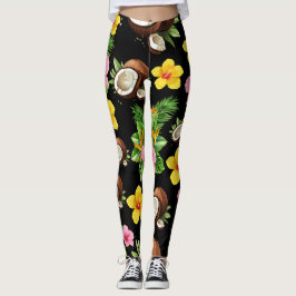 Legging Floral Preto