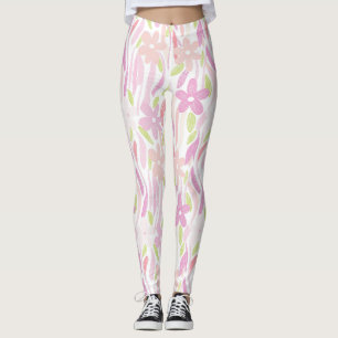 Legging Floral Retro Pastel (10)