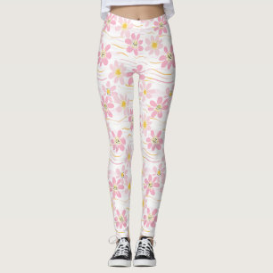 Legging Floral Retro Pastel (4)