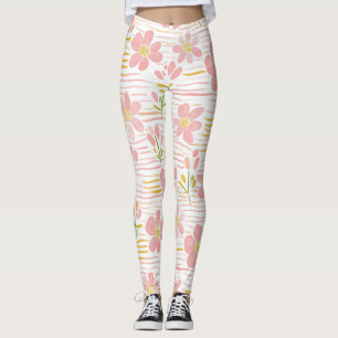 Legging Floral Retro Pastel (6)
