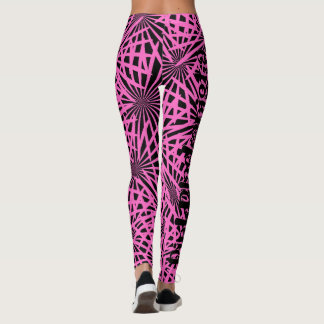 Legging floral rosa-preto rosa-pretoanista
