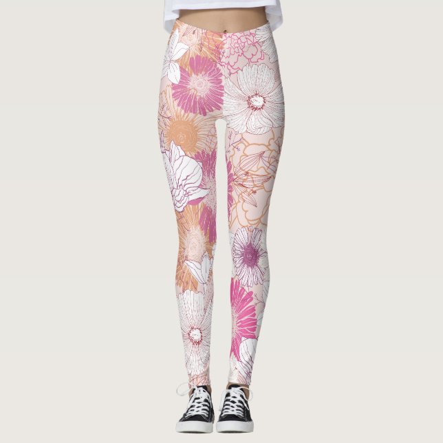 Legging Floral Sem Sede (Frente)