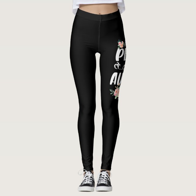 Legging Florals Minhas Pessoas Favoritas Me Chamam De Tia (Frente)