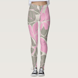 Legging Flores Abstratas Rosadas