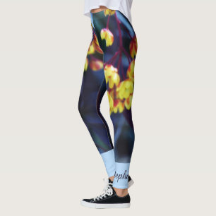 Legging Flores Amarelas ouros, Nome, Moda Yoga Floral