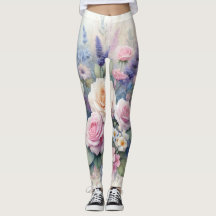 Flores aquarelas em cores pastosas moles