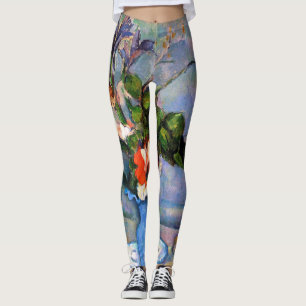 Legging Flores Azuis, Paul Cezanne
