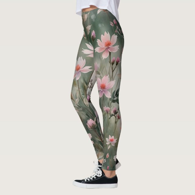 Legging Flores bonito (Esquerda)