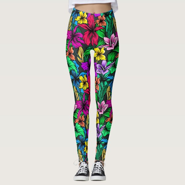 Legging Flores Botânicas Florais Folhas-00000 (Frente)