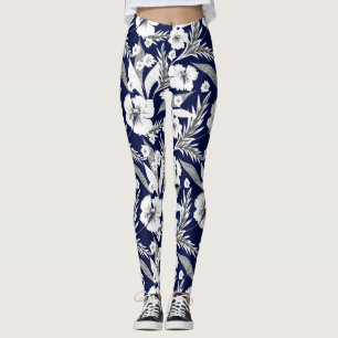 Legging Flores brancas