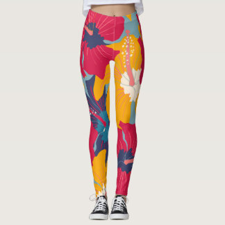 Legging Flores Coloridas de Hibiscus