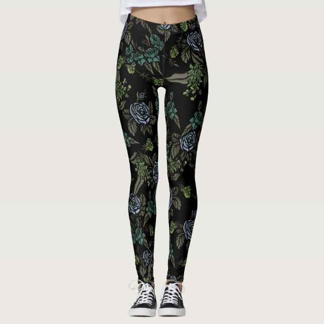 Legging Flores da Terra Verde (Frente)