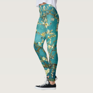 Legging Flores de Amendoeira de Van Gogh Impressionismo Cl