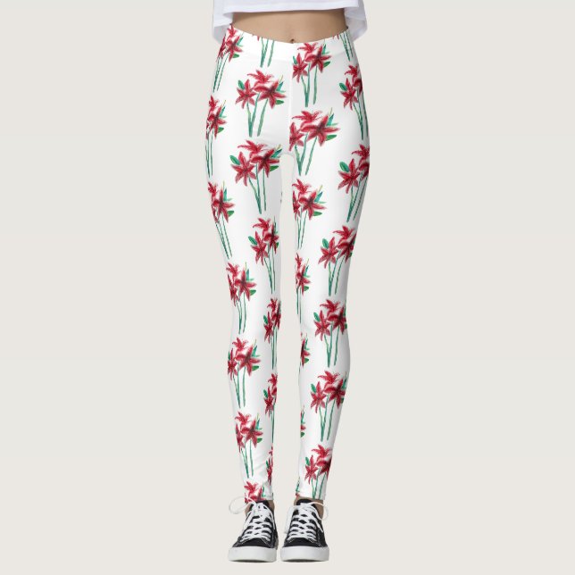 Legging Flores de aquarela (Frente)