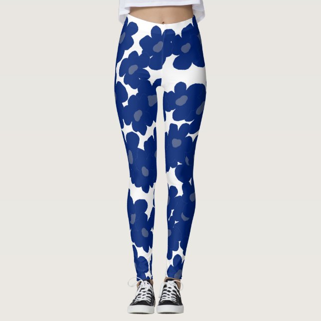 Legging Flores de Hippie Azul (Frente)
