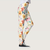 Flores de Jardim de Aquarela pintadas à mão colori