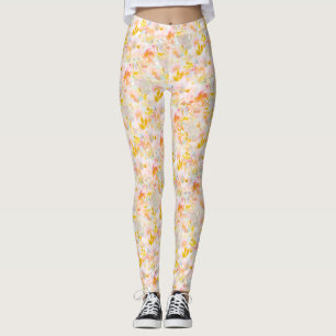 Legging Flores de Mola H2 PixDezines Blush de Mostarda