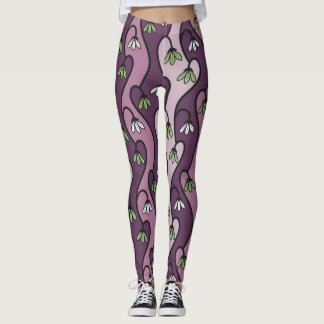 Legging flores de neve