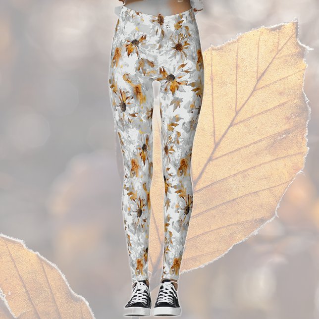 Legging Flores de outono (Criador carregado)