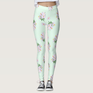 Legging Flores de primavera crocos