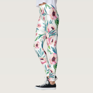Legging Flores de primavera rosa