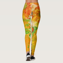 Flores de Verão abstrato Laranja Dourado Amarelo